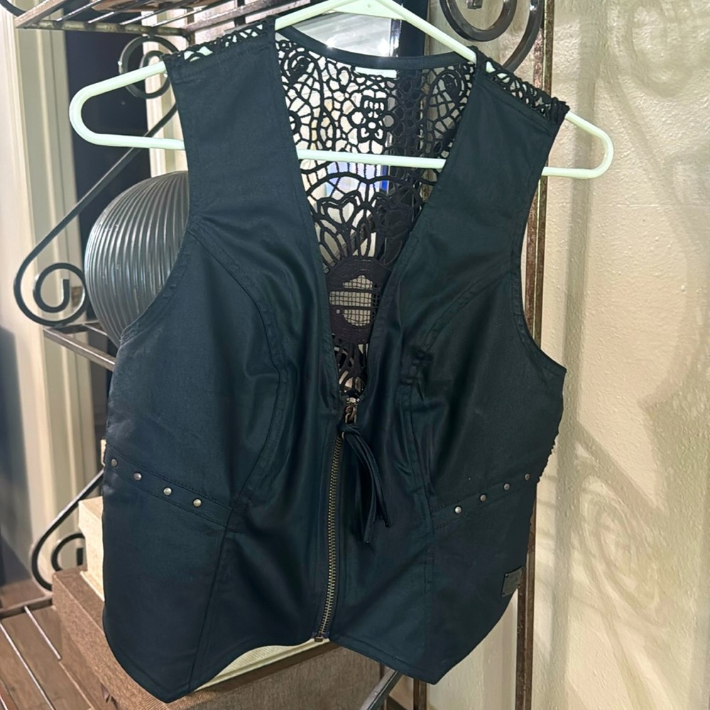 Harley Davidson leather vest